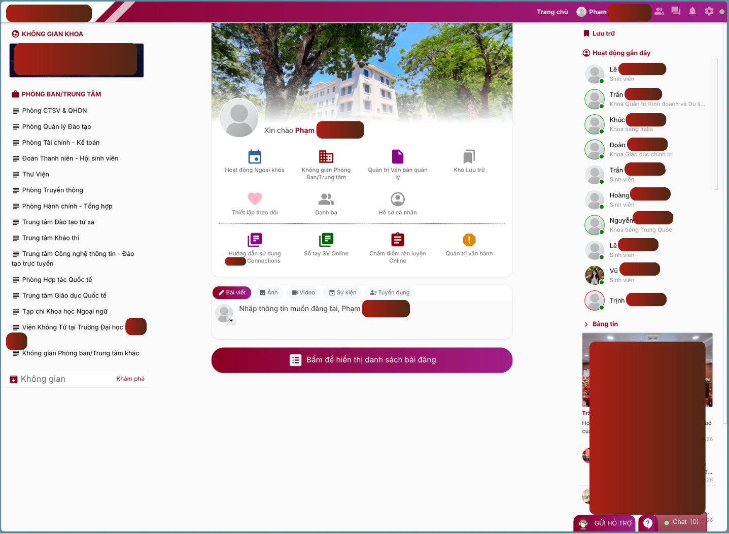 Admin platform UI after account takeover